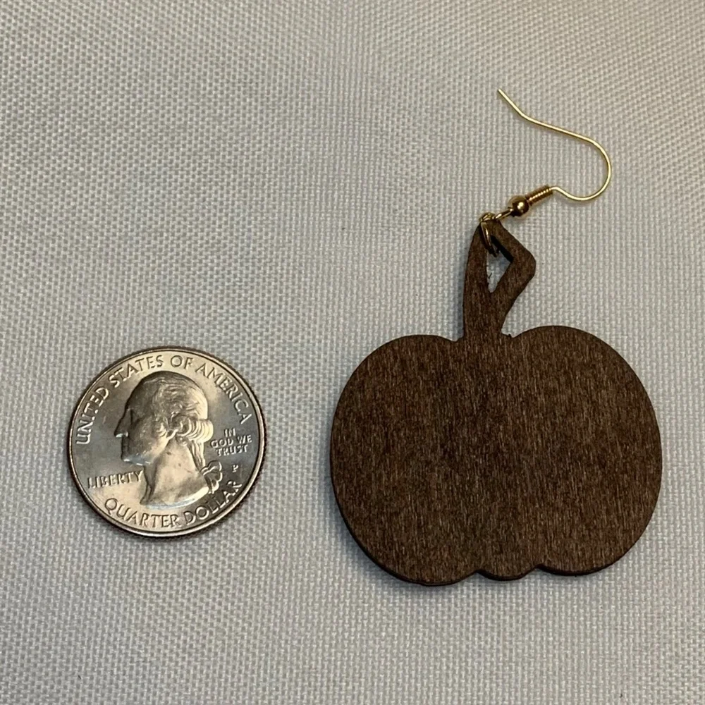 NWT! Stylish Wood Pumpkin with Textured Animal Print Fabric! Cream Leopard!